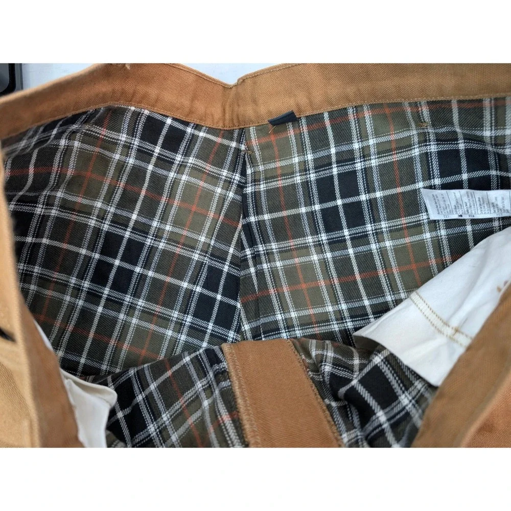 Carhartt‎ Loose Fit Washed Duck Flannel Lined Utility Work Pants 40x34 Brown NWT - Picture 3 of 13